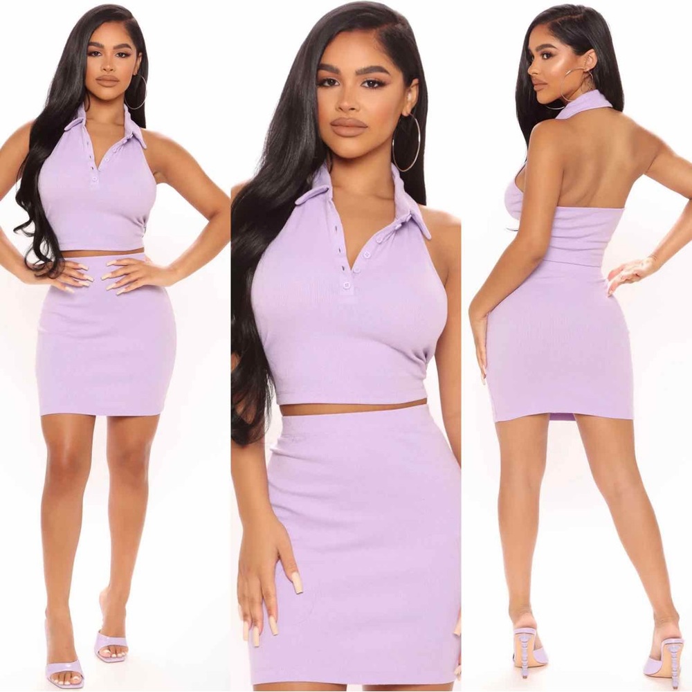 💥 NEW | Preppy Mini Skirt Set with Halter Top